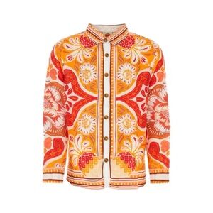 FARM RIO‎ Wonderful Scarf Long Sleeved Shirt Medium